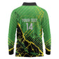 Custom Jamaica Football Long Sleeve Polo Shirt Come On Reggae Boyz Red-billed streamertail - African Pride