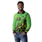 Custom Jamaica Football Long Sleeve Polo Shirt Come On Reggae Boyz Red-billed streamertail - African Pride