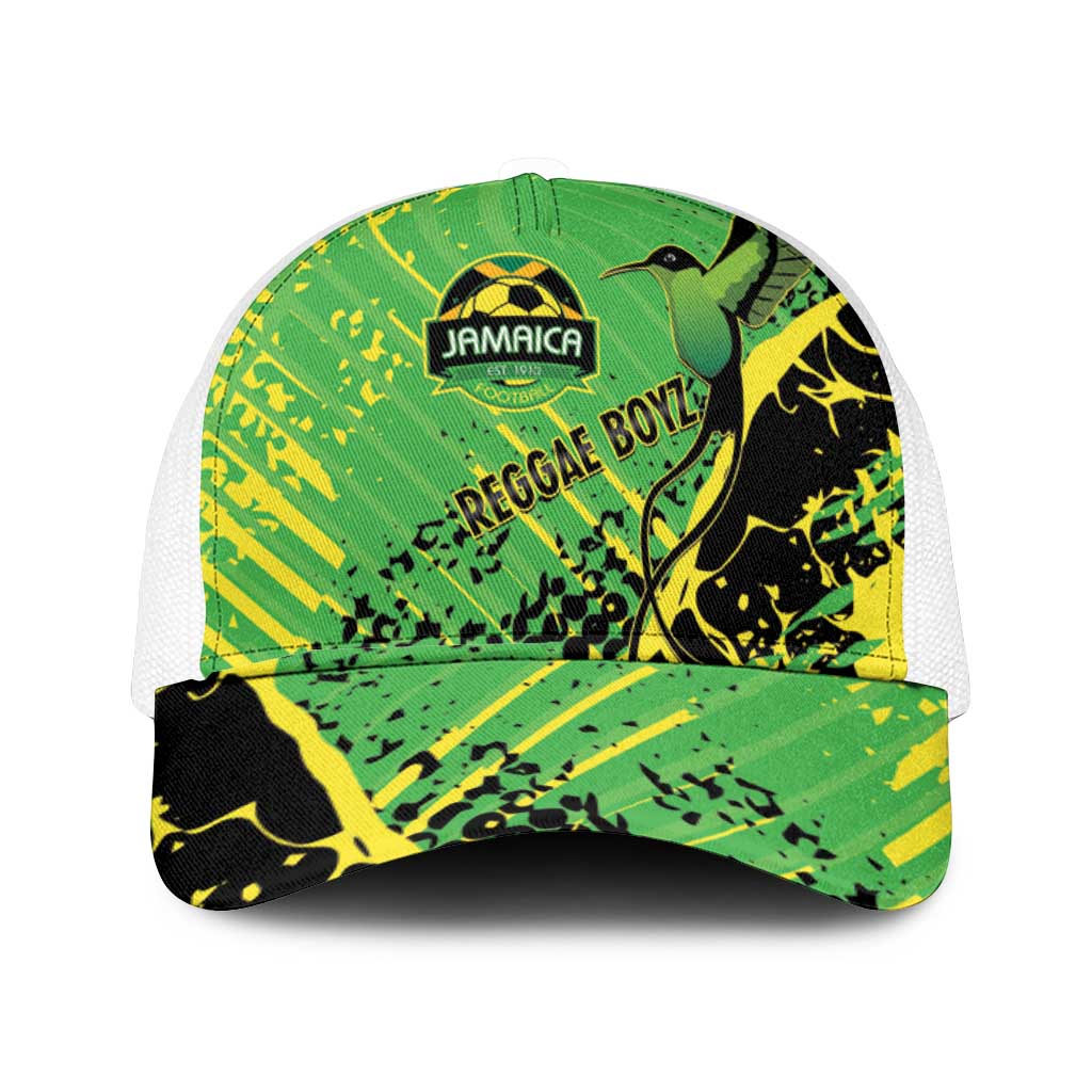 Jamaica Football Mesh Trucker Cap Come On Reggae Boyz Red-billed streamertail - African Pride