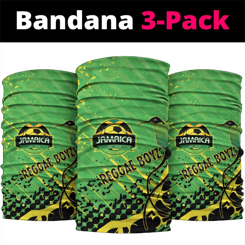 Jamaica Football Neck Gaiter Come On Reggae Boyz Red-billed streamertail - African Pride