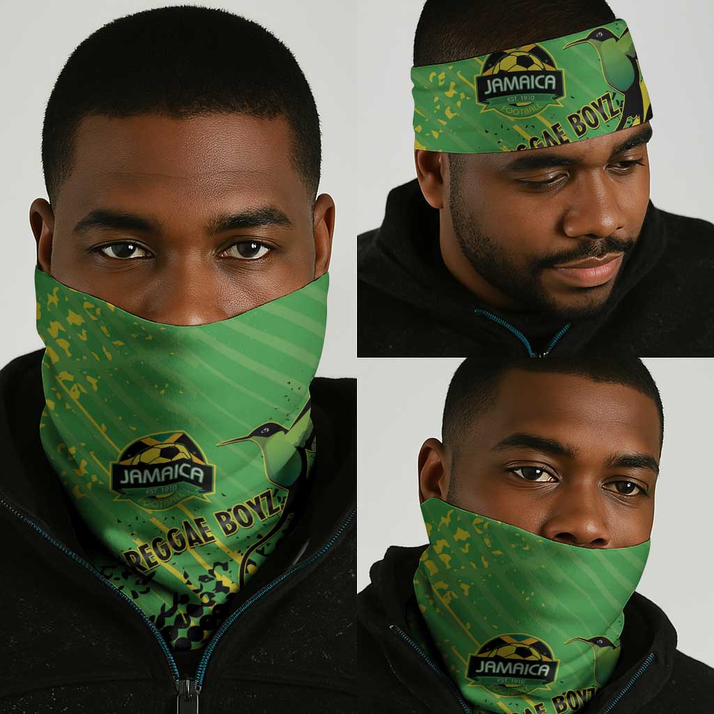 Jamaica Football Neck Gaiter Come On Reggae Boyz Red-billed streamertail - African Pride