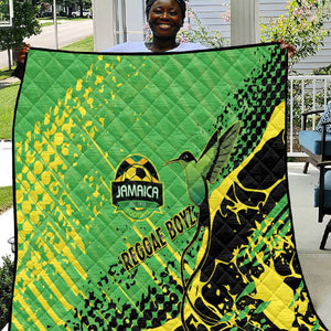 Jamaica Football Quilt Come On Reggae Boyz Red-billed streamertail - African Pride