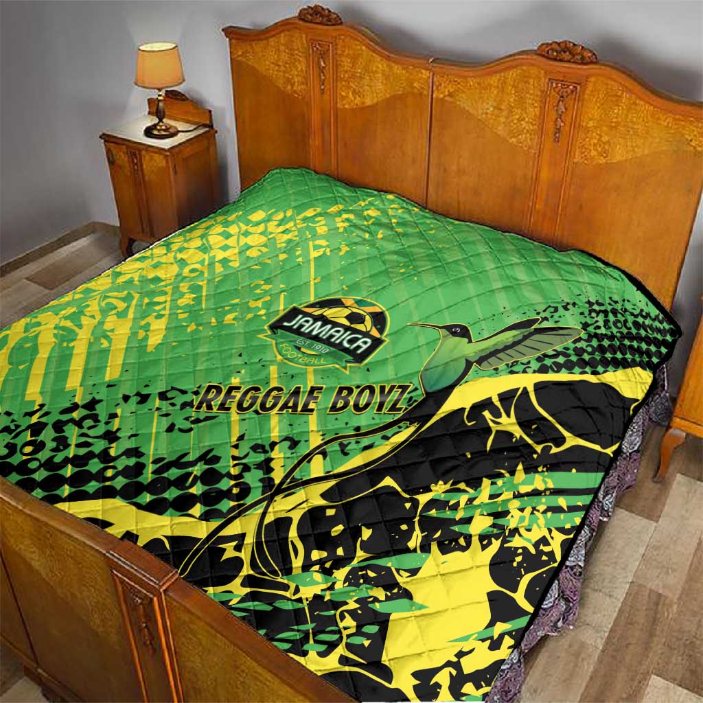 Jamaica Football Quilt Come On Reggae Boyz Red-billed streamertail - African Pride