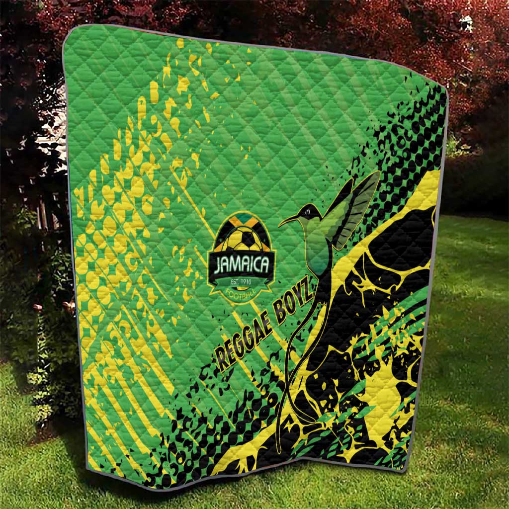 Jamaica Football Quilt Come On Reggae Boyz Red-billed streamertail - African Pride