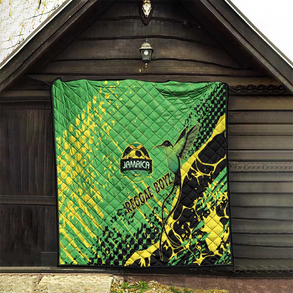 Jamaica Football Quilt Come On Reggae Boyz Red-billed streamertail - African Pride