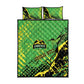 Jamaica Football Quilt Bed Set Come On Reggae Boyz Red-billed streamertail - African Pride