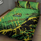 Jamaica Football Quilt Bed Set Come On Reggae Boyz Red-billed streamertail - African Pride