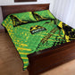 Jamaica Football Quilt Bed Set Come On Reggae Boyz Red-billed streamertail - African Pride