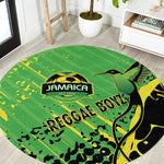 Jamaica Football Round Carpet Come On Reggae Boyz Red-billed streamertail - African Pride