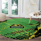 Jamaica Football Round Carpet Come On Reggae Boyz Red-billed streamertail - African Pride