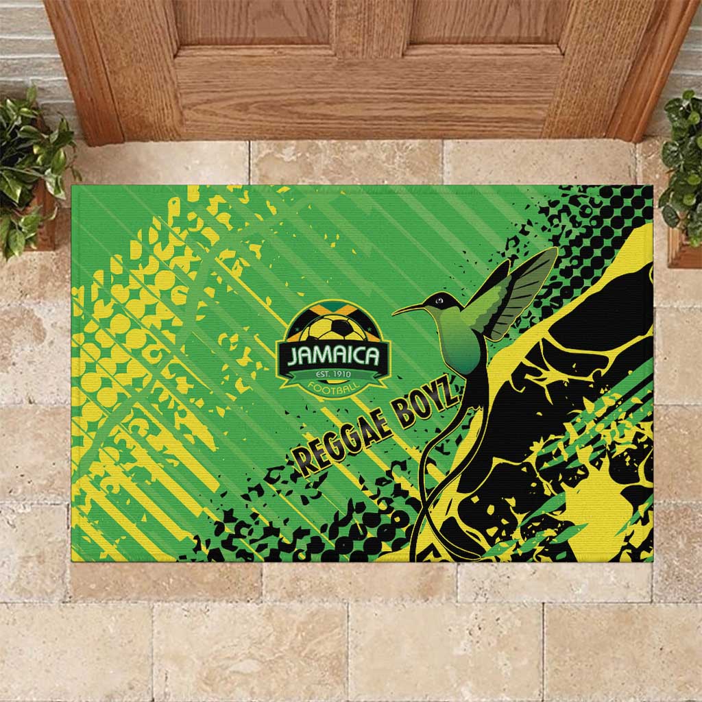 Jamaica Football Rubber Doormat Come On Reggae Boyz Red-billed streamertail - African Pride