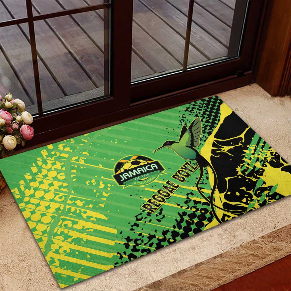 Jamaica Football Rubber Doormat Come On Reggae Boyz Red-billed streamertail - African Pride