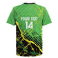 Custom Jamaica Football Rugby Jersey Come On Reggae Boyz Red-billed streamertail - African Pride
