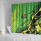 Jamaica Football Shower Curtain Come On Reggae Boyz Red-billed streamertail - African Pride