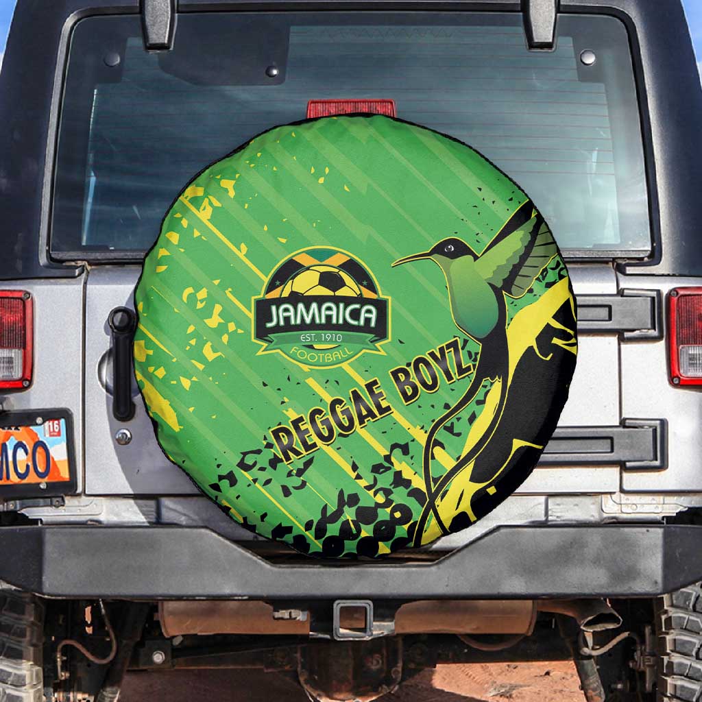 Jamaica Football Spare Tire Cover Come On Reggae Boyz Red-billed streamertail - African Pride