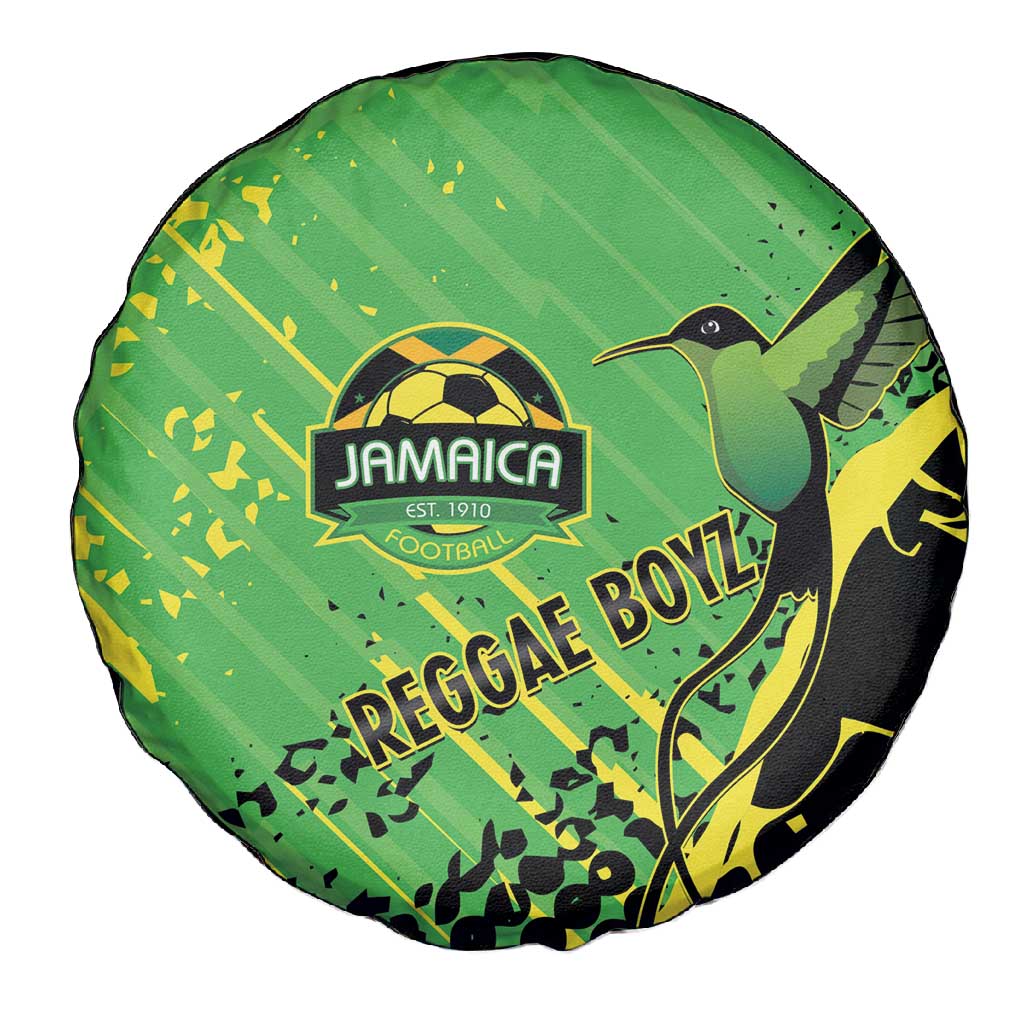 Jamaica Football Spare Tire Cover Come On Reggae Boyz Red-billed streamertail - African Pride