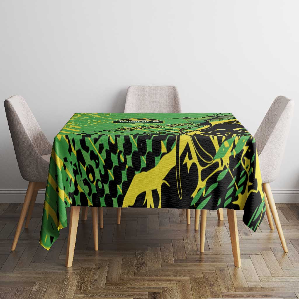 Jamaica Football Tablecloth Come On Reggae Boyz Red-billed streamertail - African Pride