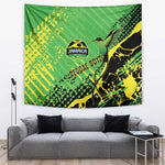 Jamaica Football Tapestry Come On Reggae Boyz Red-billed streamertail - African Pride