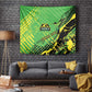 Jamaica Football Tapestry Come On Reggae Boyz Red-billed streamertail - African Pride