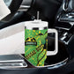 Custom Jamaica Football Tumbler With Handle Come On Reggae Boyz Red-billed streamertail - African Pride