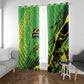 Jamaica Football Window Curtain Come On Reggae Boyz Red-billed streamertail - African Pride