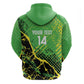 Custom Jamaica Football Zip Hoodie Come On Reggae Boyz Red-billed streamertail - African Pride