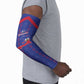 Custom Haiti Football Arm Sleeves Les Grenadiers Veve Vodou Blue