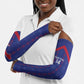Custom Haiti Football Arm Sleeves Les Grenadiers Veve Vodou Blue