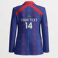 Custom Haiti Football Blazer Les Grenadiers Veve Vodou Blue