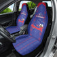 Haiti Football Car Seat Cover Les Grenadiers Veve Vodou Blue - African Pride