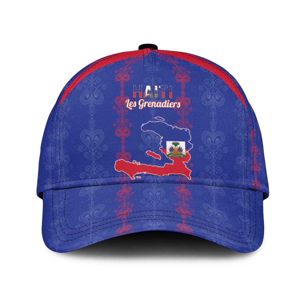 Haiti Football Classic Cap Les Grenadiers Veve Vodou Blue - African Pride