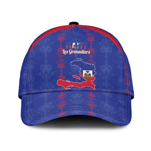 Haiti Football Classic Cap Les Grenadiers Veve Vodou Blue - African Pride