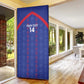 Custom Haiti Football Door Cover Les Grenadiers Veve Vodou Blue