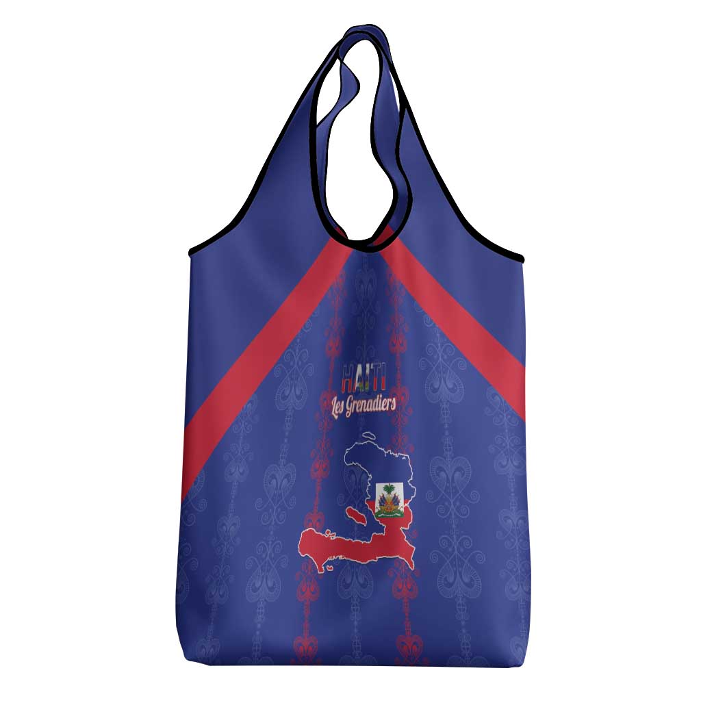 Haiti Football Grocery Bag Les Grenadiers Veve Vodou Blue - African Pride