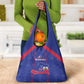 Haiti Football Grocery Bag Les Grenadiers Veve Vodou Blue - African Pride