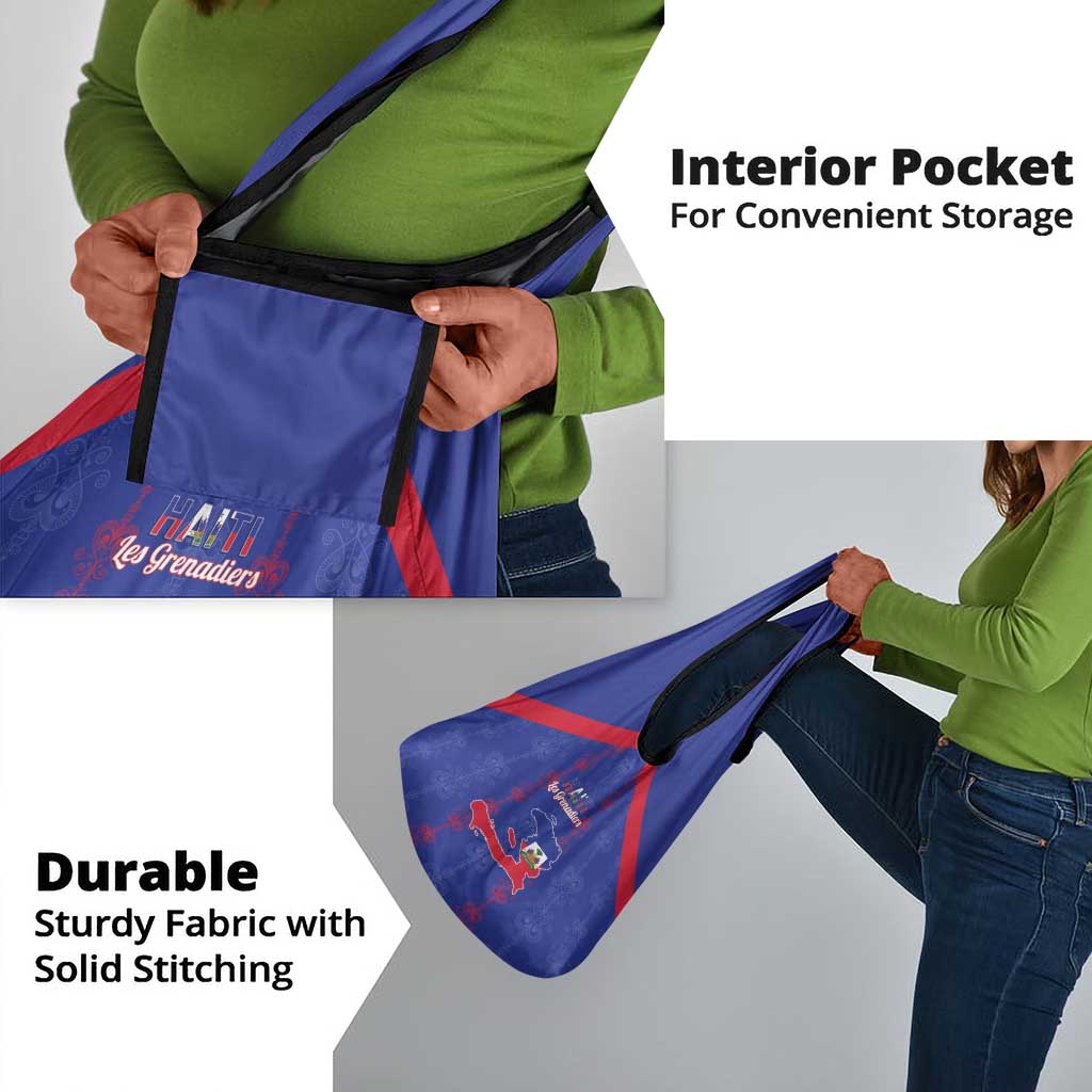 Haiti Football Grocery Bag Les Grenadiers Veve Vodou Blue - African Pride