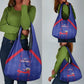 Haiti Football Grocery Bag Les Grenadiers Veve Vodou Blue - African Pride