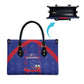 Haiti Football Leather Bag Les Grenadiers Veve Vodou Blue