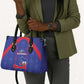 Haiti Football Leather Bag Les Grenadiers Veve Vodou Blue