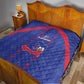 Haiti Football Quilt Les Grenadiers Veve Vodou Blue - African Pride