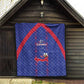 Haiti Football Quilt Les Grenadiers Veve Vodou Blue - African Pride