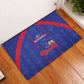 Haiti Football Rubber Doormat Les Grenadiers Veve Vodou Blue - African Pride