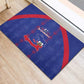 Haiti Football Rubber Doormat Les Grenadiers Veve Vodou Blue - African Pride