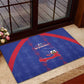 Haiti Football Rubber Doormat Les Grenadiers Veve Vodou Blue - African Pride