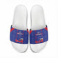 Haiti Football Slide Sandals Les Grenadiers Veve Vodou Blue