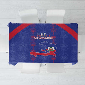 Haiti Football Tablecloth Les Grenadiers Veve Vodou Blue - African Pride