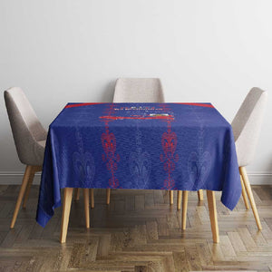Haiti Football Tablecloth Les Grenadiers Veve Vodou Blue - African Pride