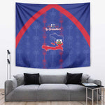 Haiti Football Tapestry Les Grenadiers Veve Vodou Blue - African Pride