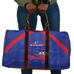 Haiti Football Travel Bag Les Grenadiers Veve Vodou Blue