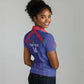 Custom Haiti Football Women Polo Shirt Les Grenadiers Veve Vodou Blue - African Pride